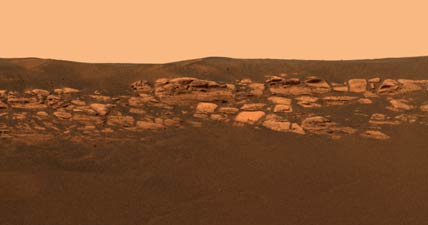 Mars outcrops