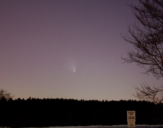 Comet PanSTARRS on the evening of March 20, 2013