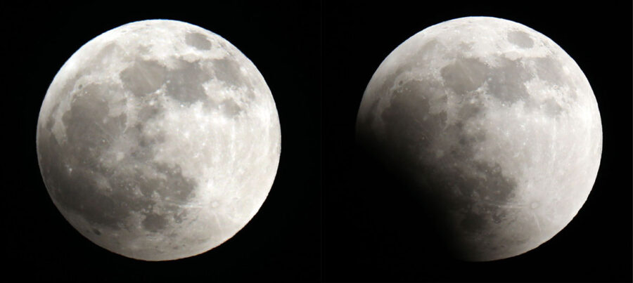 Partial vs penumbral eclipse