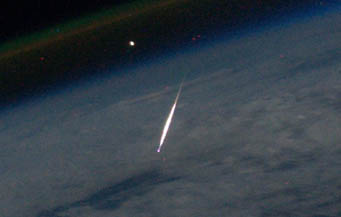 Perseid seen from ISS