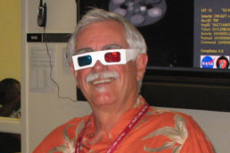 Peter Smith with 3D glasses