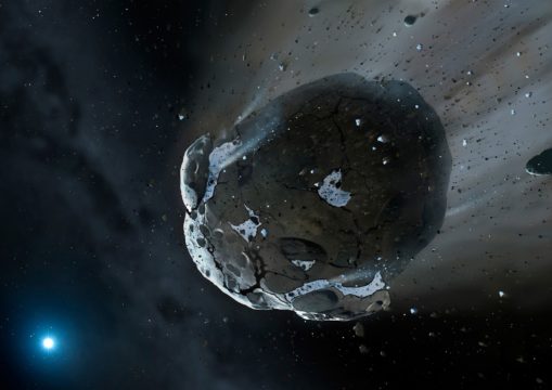 Heat-stressed asteroid