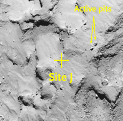 Philae's Site J