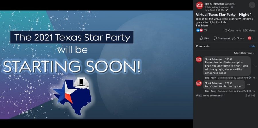 Virtual Texas Star Party 2021