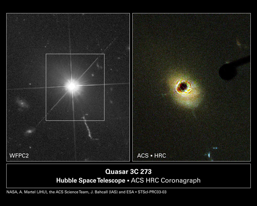 magnetic field nasa quasar