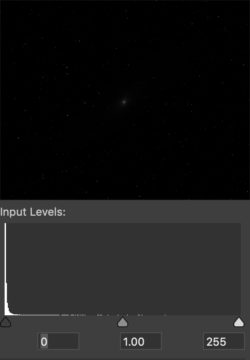 Raw image of M31