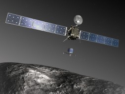 Artist's rendering of the Rosetta spacecraft