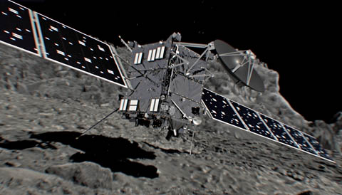 Rosetta on Comet 67P's surface