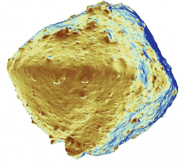 Ryugu, in false color