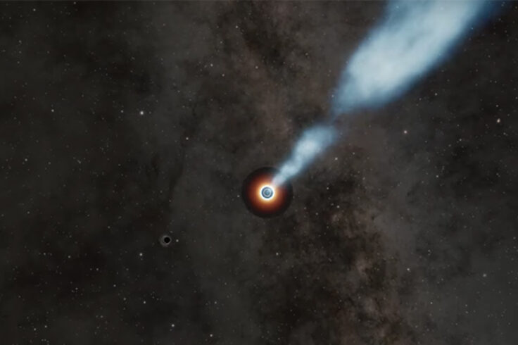 Supermassive black hole binary animation