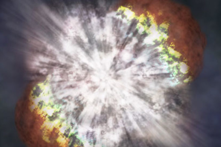 Superluminous supernova (artist's impression)