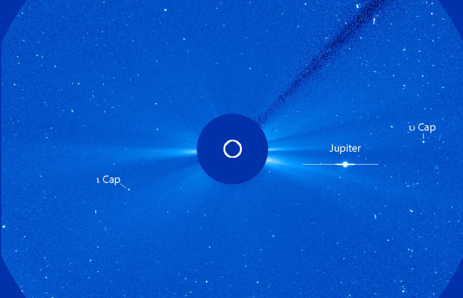 Jupiter in the C3 coronagraph