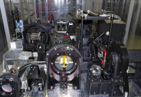 This picture shows the complex optics of the SPHERE exoplanet instrument for the VLT just before it left France and was shipped to Chile in February 2014. SPHERE Project / ESO / J.-L. Beuzit