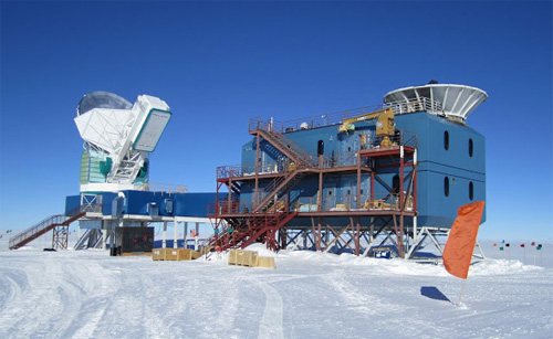 BICEP-2 detector at the South Pole