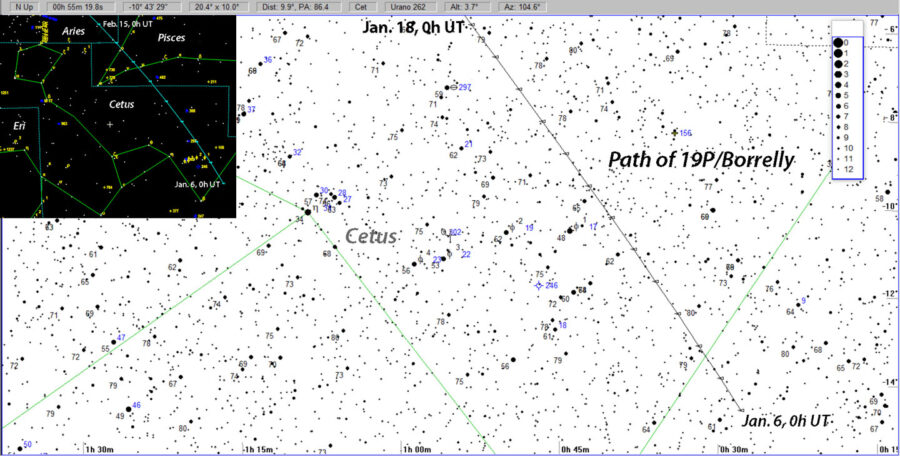 Comet 19P/Borrelly January 2022