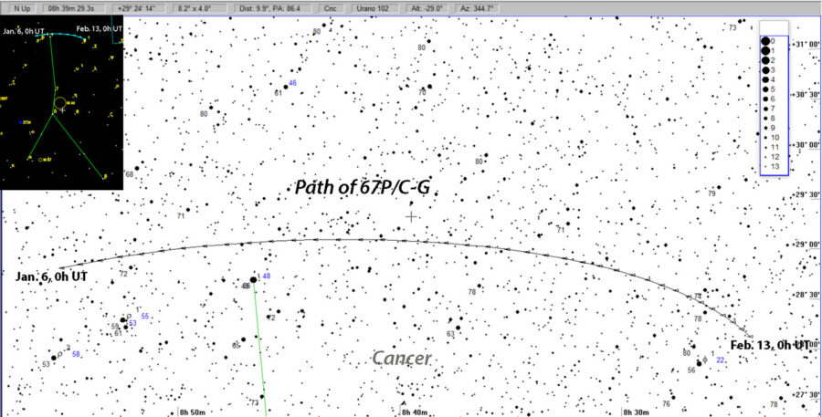 Comet 67P detailed map