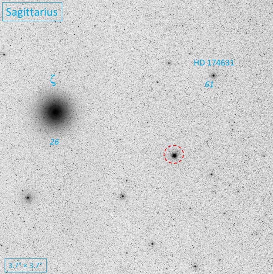 Sagittarius Dwarf finder