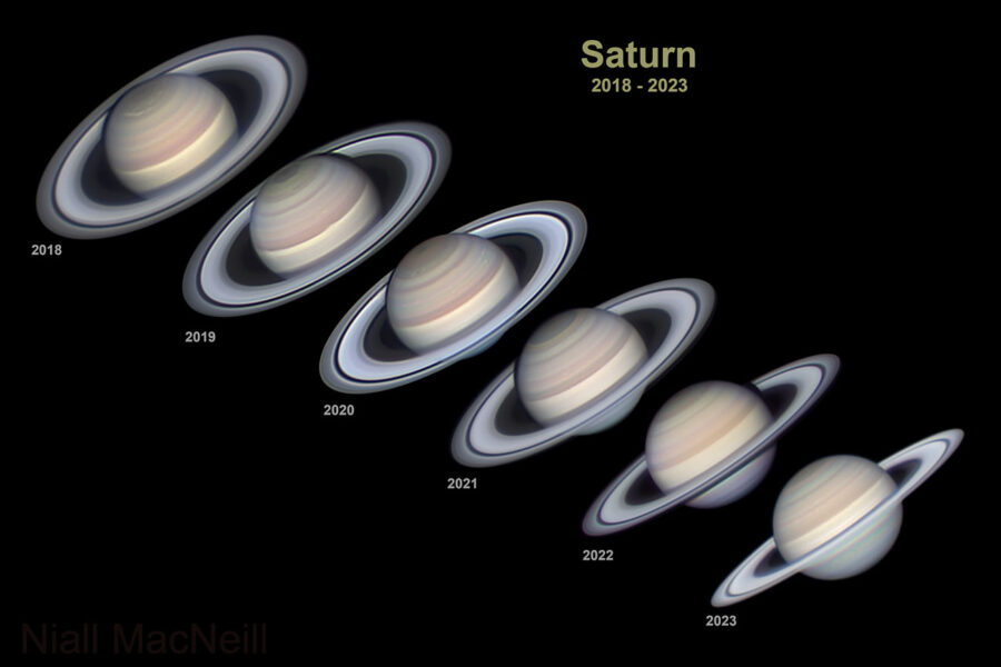 Saturn through 6 inch hot sale telescope