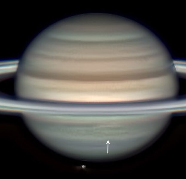 Saturn SEB disturbance