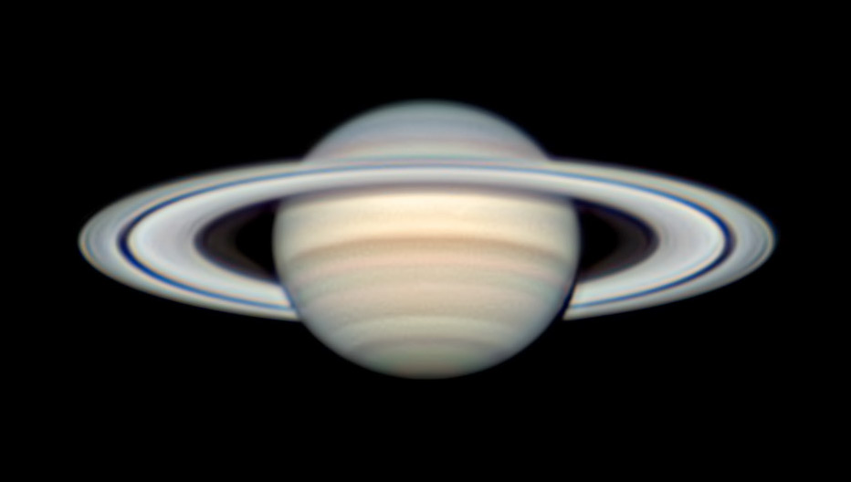 Saturn imaged by Christopher Go on Aug 26, 2022, shortly after opposition.