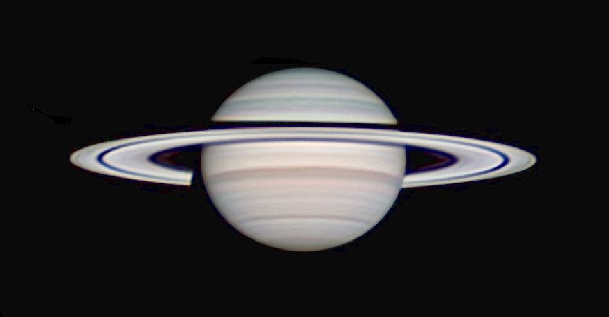 Saturn sharply imaged on April 29, 2023