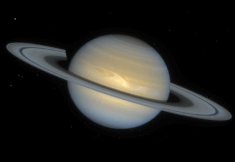 Saturn 1994 white spot HST