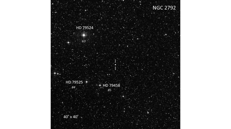 Finder for NGC 2792