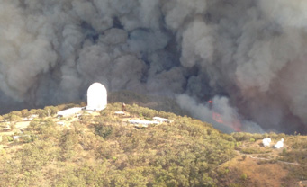 Bushfire at Siding Spring Observatory