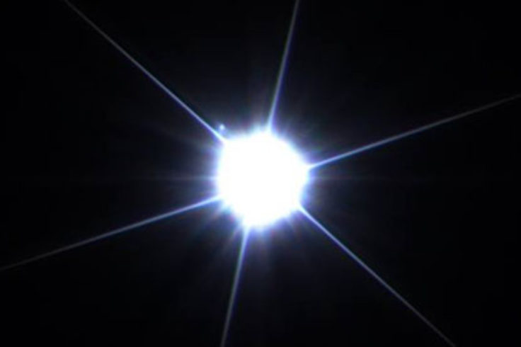 Sirius with tiny Sirius B (just above the upper-left diffraction spike).