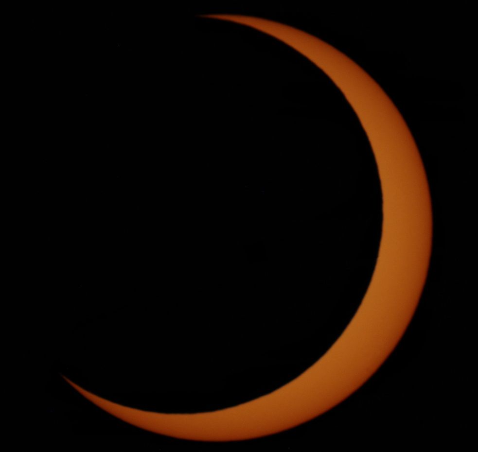 Crescent Sun | Josh Wilson - Sky & Telescope - Sky & Telescope