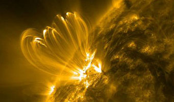 Typical solar flare
