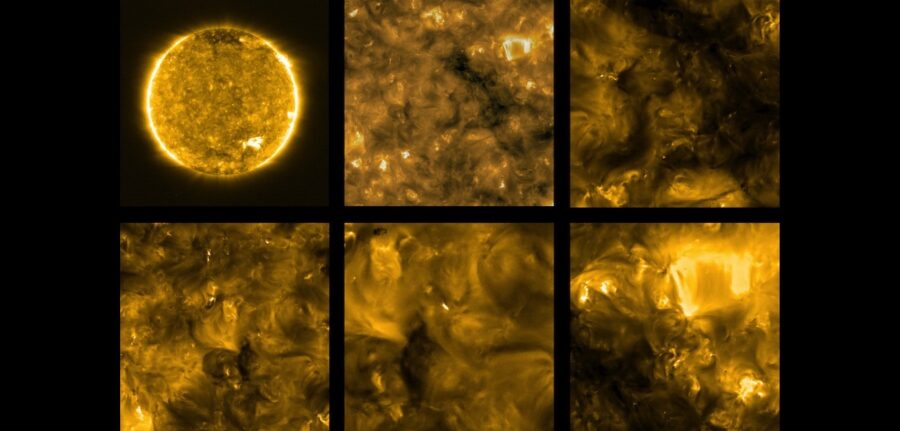 Solar Orbiter images of Sun
