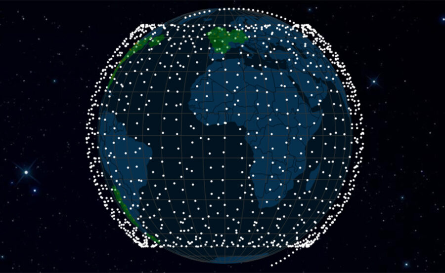 Starlink orbit map