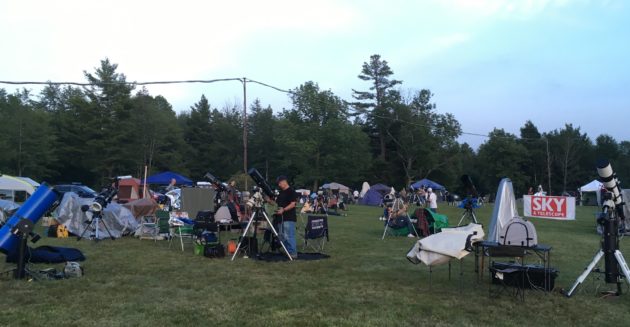 Waiting for clear skies at Summer Star Party