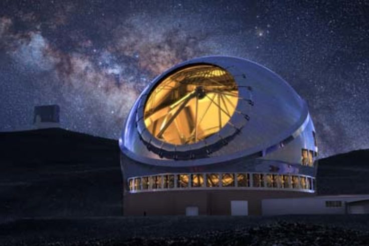 Thirty Meter Telescope at night
