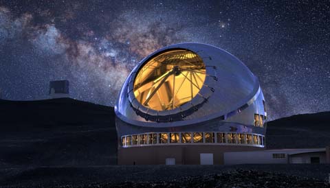 Thirty Meter Telescope at night