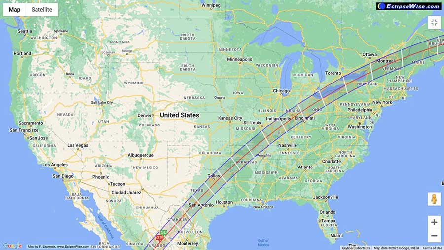 April 8 Solar Eclipse 2024 Interactive Map California Zip Code Map