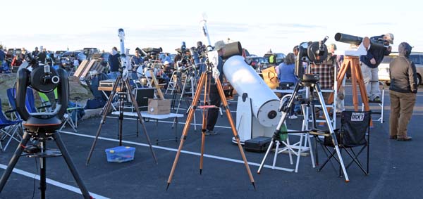 Telescopes on Cadillac Mountain