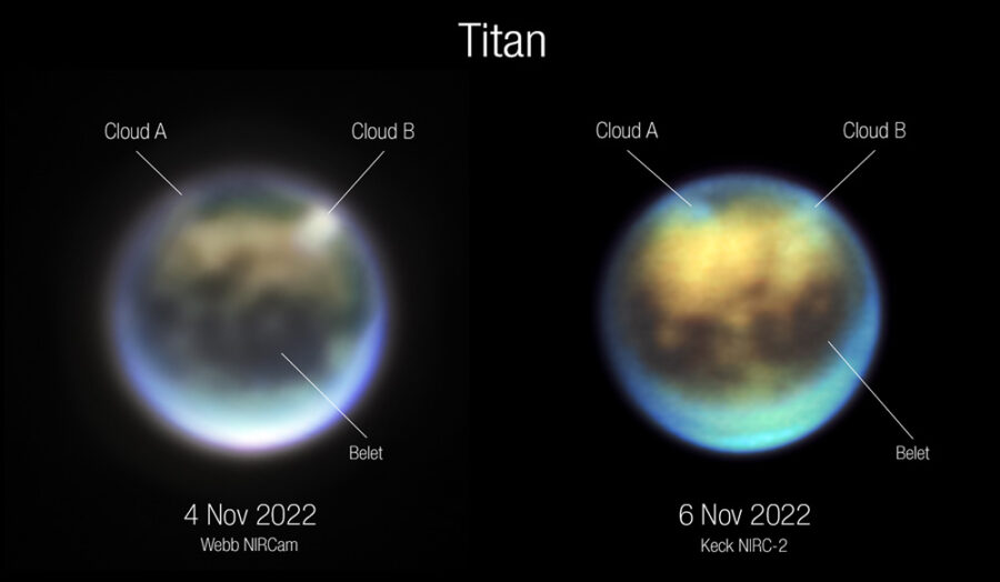 Titan'da iki günlük değişim