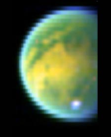 Titan in infrared light