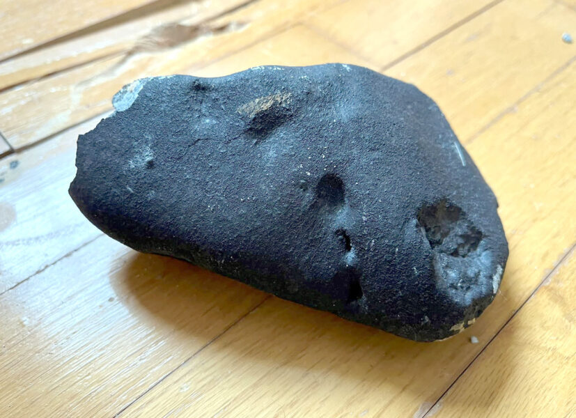 New Jersey meteorite fusion crust
