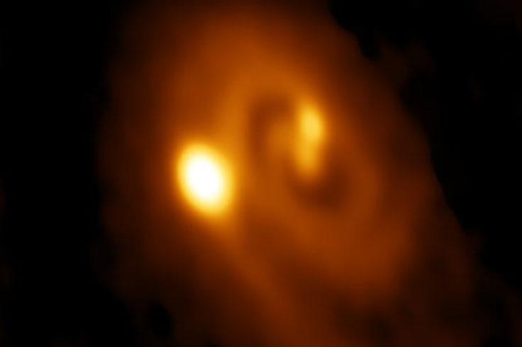 ALMA images triple protostar system