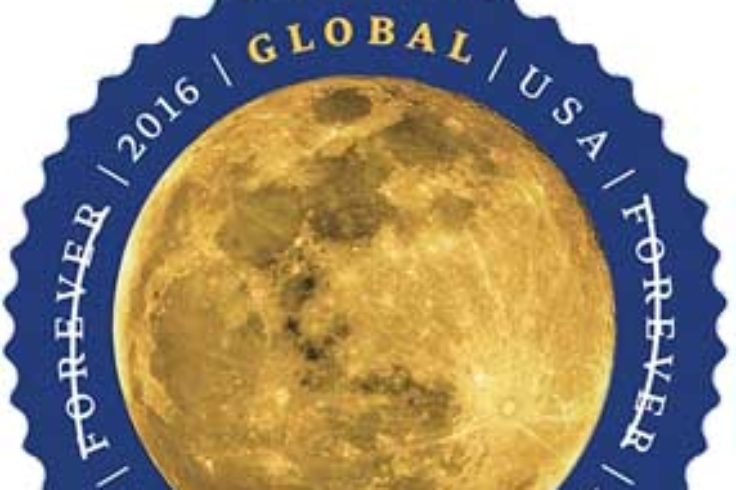 USPS Moon stamp