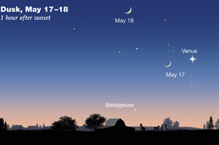 Venus and Moon, May17-18