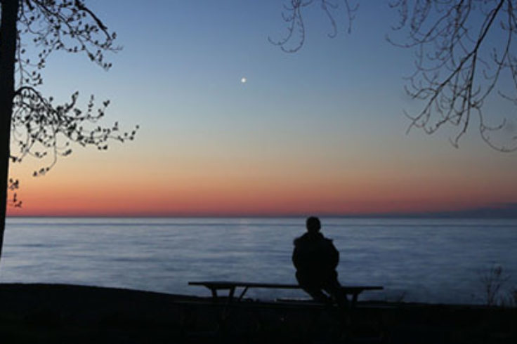 Venus over Lake Superior