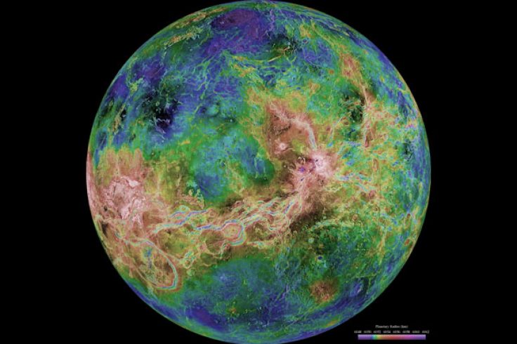 Radar view of Venus