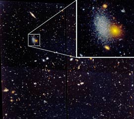 Virgo deep field with newfound dwarf galaxy