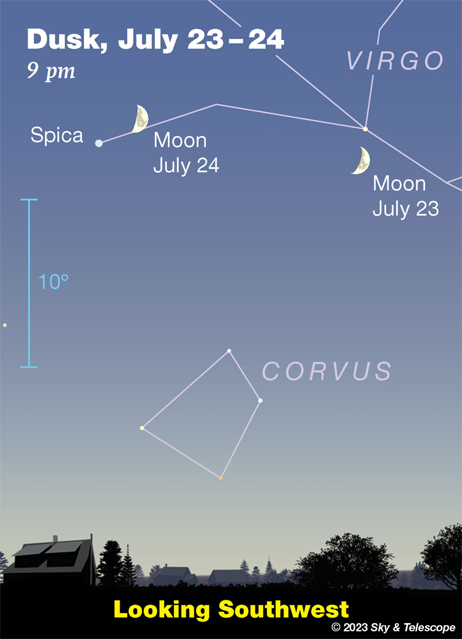 This Week s Sky at a Glance July 14 23 Sky Telescope Sky