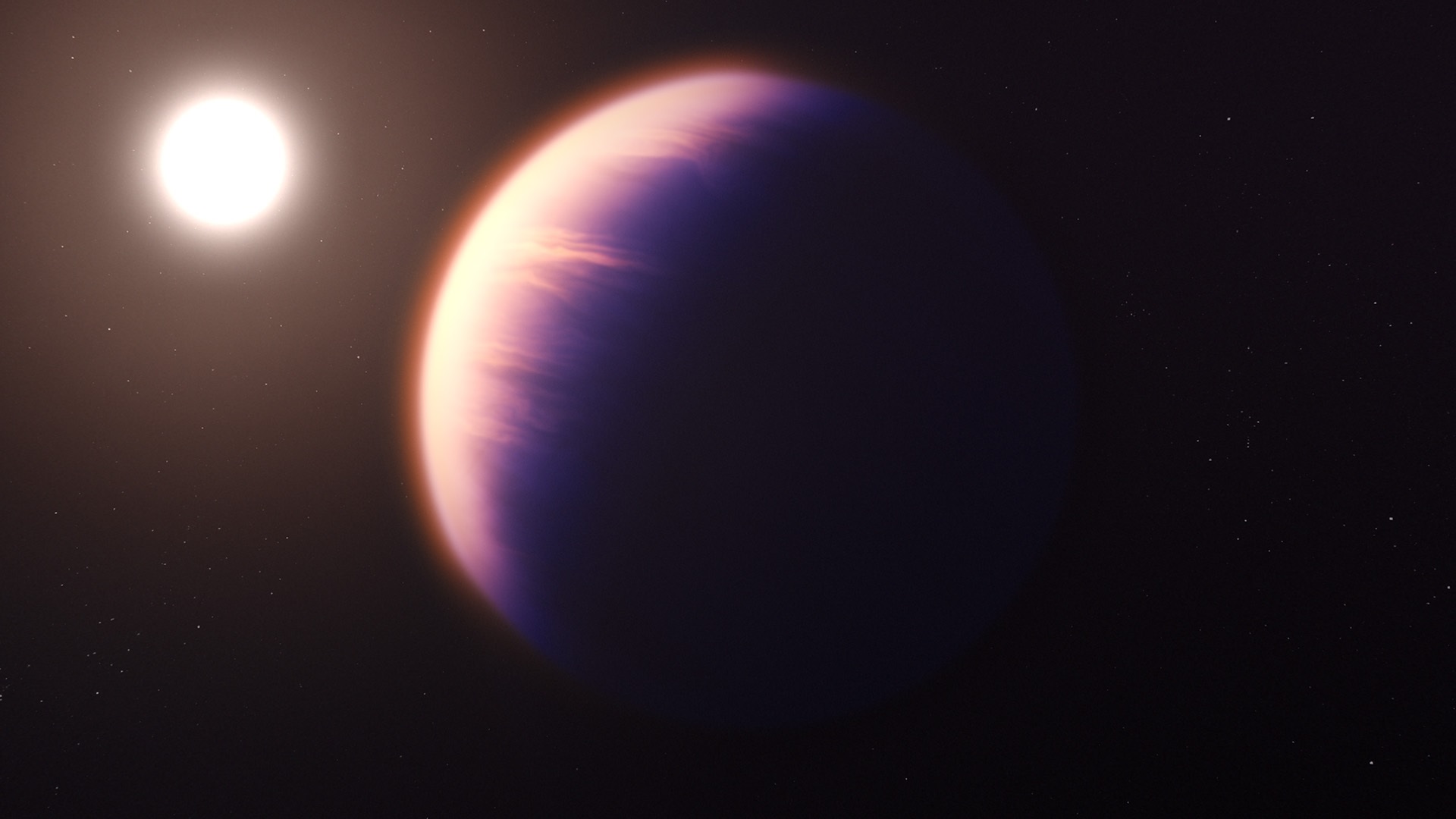 WASP-36b art - blurry crescent planet