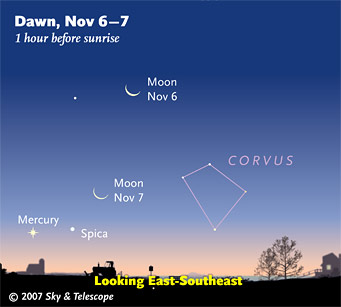 Looking east-southeast in early dawn